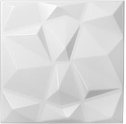Nord Plus - Wandpaneele aus Styropor 3D Paneele für Decke Dekor Wandverkleidung Paneele (Weißer Diamant, 12)