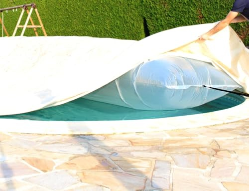 Coussin Gonflable d'hivernage Piscine Flot'Up ECO - LG 5m, Diamètre 1m - pour bâche Couverture de Piscine LG 6m - POOLCO
