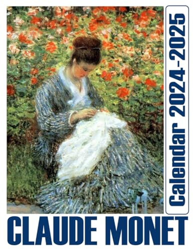 Claude Monet Calendar 2024-2025: 24-Month Calendar Covering Jan 2024 to December 2025, 17 x 22 opened, US Holidays - Great Gift For Organizing & Planning