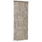 vidaXL Cortina Antimoscas, Persiana de Moscas Mosquitos, Puerta contra Insectos, Protección para Casa, Chenilla Gris Taupe y Blanco 56x200 cm