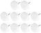 METALLIXITY Furniture Feet Nail (22mm/0.87in) 20Pcs, Plastic Round Chair Glides Sliders - for Chairs Sofa Furniture Sliders Protector Pad, White