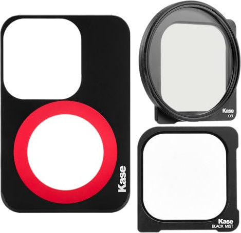 Kase Smartphone Optisches Glas Filter Kit Magnetplatte + CPL + Black Mist 1/4 kompatibel mit iPhone 15 Pro