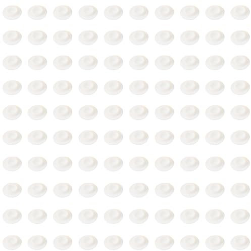 100Pcs Socket Head Screw Cover,Hexagon Head Caps Cover,Allen Screws Caps Cover Waterproof/Rustproof Screw bolt Cover Cap M8 White