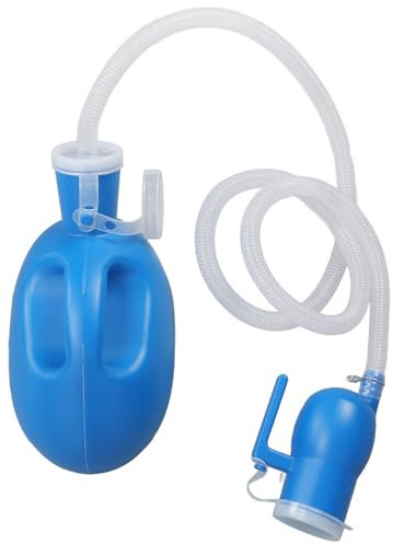 Urinflasche für ältere Männer, 2000 ml, langer Schlauch, auslaufsicherer Deckel, abnehmbares Urinal, Töpfchen, geruchshemmender Krug, Urinal für Herren