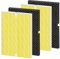 116130 HEPA Pet Care Replacement Filter H for Winix 5500-2 5510 Am80 Plasmawave Air Purifier True HEPA Carbon Filter,2 Set,Yellow