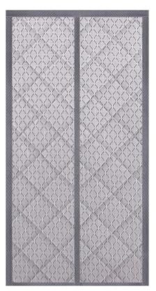 lyxamjrzyp Magnetischer Thermovorhang Kälteschutz, Thermovorhang Tür Wetterfest Langlebiges Oxford-Gewebe, Winter Warm und Im Sommer Kühl(Gray,130x230cm/51.1x90in)
