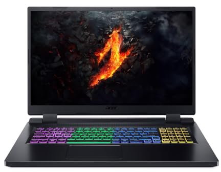 ACER Nitro 5 (AN517-55-76R2) Gaming 17,3 QHD, IPS, 165Hz, i7-12650H, 32GB RAM, 1TB SSD, Geforce RTX 4060, Windows 11