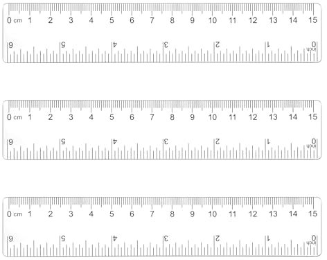 3 Stück Lineal 15cm, Transparent Plastiklineal Flexibel Präzision Lineal Set Grundschule Transparentes Messlineal Kunststofflineal für Schule Büro Haushalt