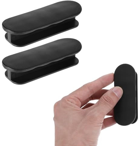 JIEYAO 6 Stück Balkontürgriff Kleben, Selbstklebend Griff Balkontür Ohne Bohren Balkontürgriff Außen zum Kleben Terrassentür Griff Kunststoff Möbelgriff für Fenster Glastür Fenstergriff Schubladen