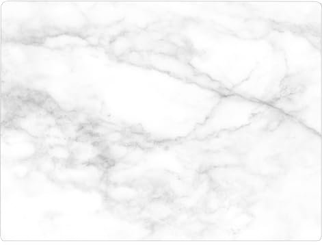 Planche à découper en verre d'agate blanche pour cuisine, cadeau décoratif pour elle, maman, épouse (marbre)