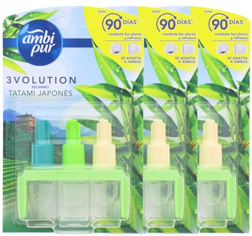 3x Ambi Pur 3Volution Tatami Japan Lufterfrischer je 21ml Nachfüller Raumduft