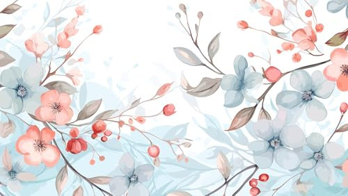 Papier peint panoramique - Fleurs de Cerisier - Largeur 260 cm x Hauteur 146 cm