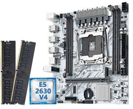 X99 Motherboard Set kit With Xeon E5 2630 V4 LGA 2011-3 CPU + DDR4 16GB support NVME m.2 PR9-H(Motherboard+CPU)