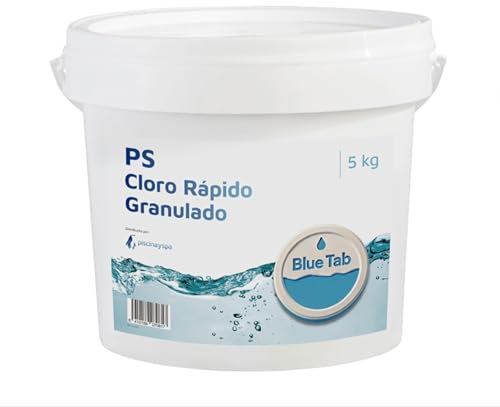 Blue Tab Cloro Rapido Granulado, Disolución Rápida Ideal para Arranque o Choque y cloración Super Rápida 5KG - BL2205 - Piscinayspa