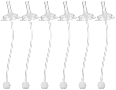 ARTSEWPLY Paille de Remplacement pour Bouteille à Large Ouverture, 6 Pièces | Silicone, Adaptable aux Gobelets Paille, Facile à Nettoyer au Lave-vaisselle, Usage Polyvalent