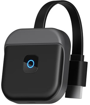 OBEST Adaptador HDMI 4K inalámbrico 5G/2.4G HDMI Miracast Dongle, Screen Mirroring Display Transmitter Receiver, Video Files, Streaming de Apple Android, Phone Tablet PC a TV Proyector Monitor