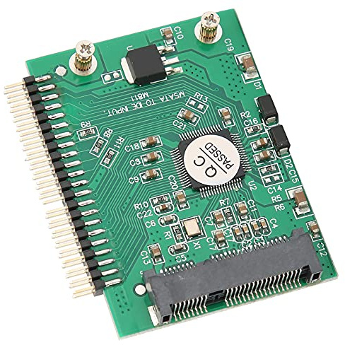 BONKZEBU MSATA-Kartenleser, PCIE-SSD auf 44-Pin-IDE-Festplattenkonverter für Router, Industriecomputer, Plug-and-Play