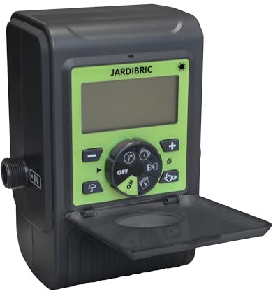 Jardibric - Pompe Récupérateur d’Eau Programmable 180 L/h - Goutte à Goutte - Batterie Rechargeable USB - Compatible Solaire