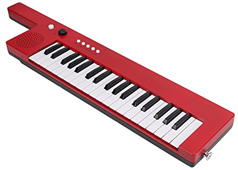 Mini Keytar, 37 Key Portable Keyboard with Microphone Function Portable Piano for Kids Beginners Home Music Lessons Parties