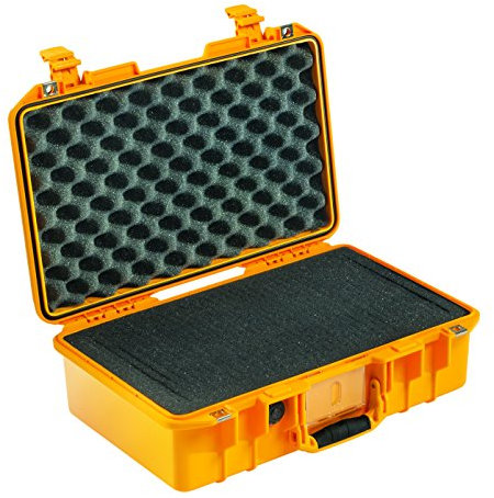 PELI 1485Air Leichter Schutzkoffer für DSLR Kamera Gimbal und Andere Fragile Ausrüstung, Wasser- und Staubdicht, 18L Volumen, Mit Schaumstoffeinlage (Anpassbar), Farbe: Gelb