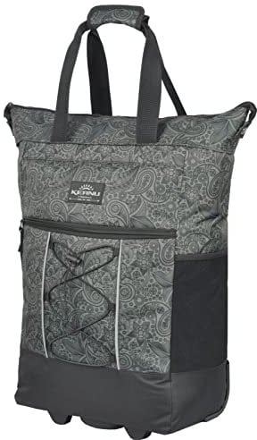 Einkaufstrolley Keanu Wheel Trolley Shopping Damentasche Einkaufsroller Korb Shopper - Trinity - FABRAUSWAHL (Black Jacquard)