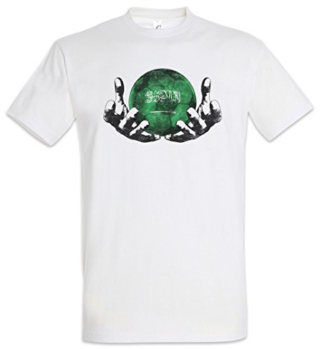 Urban Backwoods Saudi Arabia Football Magic Ball Herren T-Shirt Weiß Größe S