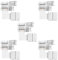 RGBW Connector Supernight 90 Degree LED Strip Connectors 5 Pin L Shape for 10mm Wide SMD 5050 2835 RGBW/RGBWW LED Strip Lights PCB LED Corner Connector Kit, 5pcs