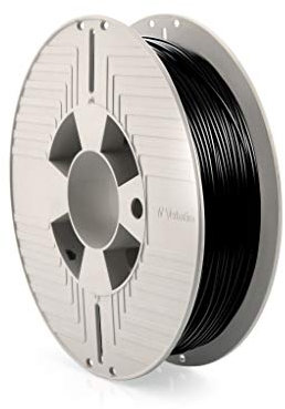 Verbatim Tefabloc TPE-Filament 3D-Druck, 1,75mm, 500g, Thermoplastisches Hochleistungs-Polyesterelastomer zur Materialextrusion, 3D-Drucker 3D-Stift, Druck-Filament aus TPE, schwarz