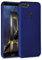 kwmobile Case kompatibel mit Huawei Enjoy 7S / P Smart (2017) Hülle - Schutzhülle aus Silikon metallisch schimmernd - Handyhülle Metallic Blau