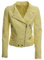 JOPHY & CO. Giacca Corta Chiodo Donna Ecopelle con Tasche & Cerniere (cod. 2560, 33107, 3985 & 2502) (Giallo (cod. 2502), L)