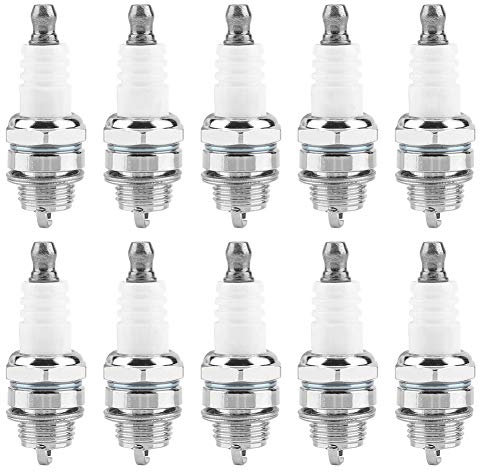 Emoshayoga 10 Pezzi Motosega Candela rasaerba Candela Motosega Accessori con Materiale ABS per Trimmer decespugliatori soffiatore utilizzando