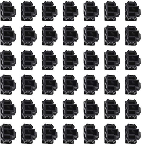 Create idea RJ45 12.5 x 10.5 x 6 mm 50PCS PVC Anti-Poussière Capuchon Protecteur Noir Ethernet Hub Port Sourcing Carte Anti-Poussière Bouchon de Prise