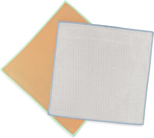 Full Circle Home Mikrofasertücher Renew - Geschirrtuch - 2er Set - Wiederverwendbar - Umweltfreundlich | Streifenfrei und chemikalienfrei, aus recyceltem Kunststoff für einen umweltfreundlichen Glanz