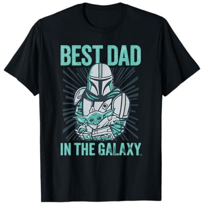 Star Wars The Mandalorian and Grogu Best Dad in the Galaxy T-Shirt