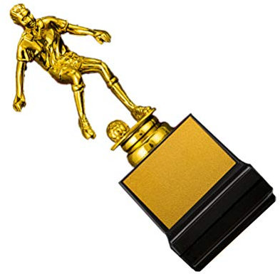 Alipis Omino d'oro di Calcio Piccolo d'oro Coppa Trofei di Calcio Trofei Premi per Bambini Medaglia Mini Pallone da Calcio