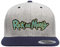 Rick and Morty Offizielles Lizenzprodukt Premium Snapback Cap (Heather Gray-Marineblau), Einheitsgröße