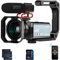 ORDRO Camcorder 4K with IR Night Vision Video Camera 30X Digital Zoom 3.5 Touchscreen Wifi Vlogging Camera for YouTube