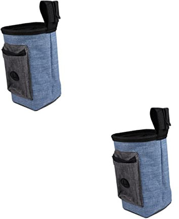 POPETPOP 2stücke Multi- Pet Food Bag Tragbare Futtertasche Für Hunde Für Camping Und Training Große Kapazität Strapazierfähigem Material Blau