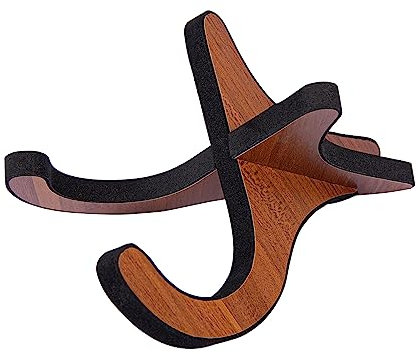 Support pour Ukulélé, Ukulele Stand, Support pour Guitare, Ukulélé Rack, Support D'instrument en Bois Pliable Portable Support X-Frame avec Bord Eponge, pour Ukulélé, Mandoline, Banjo, Violon