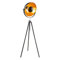 INNOVATE LED Stehleuchte Industrial Gold Schwarz Matt | Dreibein Stehlampe höhenverstellbar | Retro Studiolampe drehbar | Design Esszimmerlampe schwenkbar | Tripod Stativ | Vintage Studioleuchte