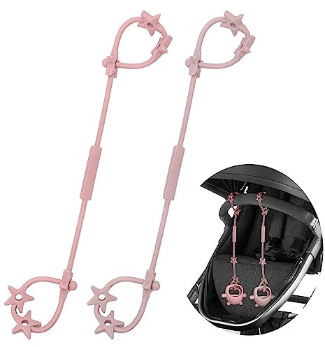 Baby Spielzeug Schnullerkette Silikon Cup Catcher, BPA-frei Sicherheitsgurte für Spielzeug, Trinkbecher Halteriemen für Kinderwagen Hochstuhl Autositz, Babytrage/Autositz 2 Stück