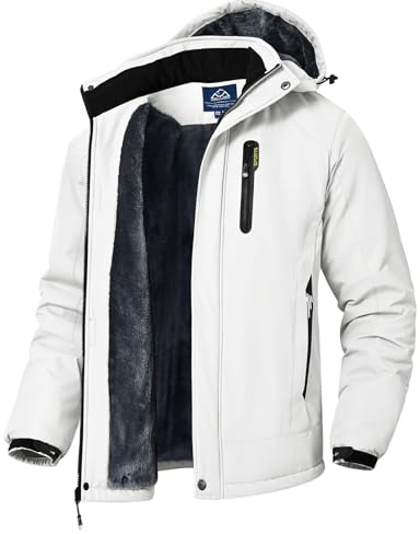donhobo Men's Waterproof Winter Jackets,Men Hiking Ski Snow Jackets,Outdoor Fleece Walking Jacket Coat