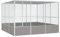 KOIECETA Vogelkäfig Grau 302,5x324,5x211,5 cm Verzinkter Stahl