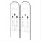Outsunny Juego de 2 Enrejados de Jardín Soportes para Enredaderas de Acero con Antióxido para Flores Plantas y Decoración Exterior Patio Terraza 45x150 cm Negro