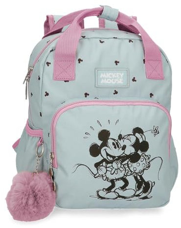 Joumma Disney Kisses M&M Rucksack, Blau, 23 x 28 x 10 cm, Polyester, 6,44 l, blau, Rucksack