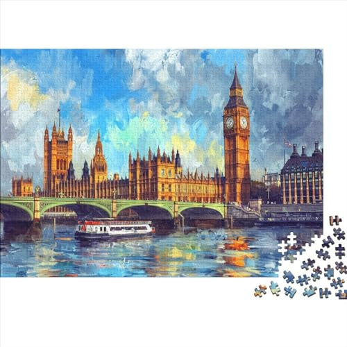 3D Jigsaw Puzzles for Adults 1000 Pieces UK Big Ben Jigsaw Puzzles for Adults Gifts Ideas 1000pcs (75x50cm)