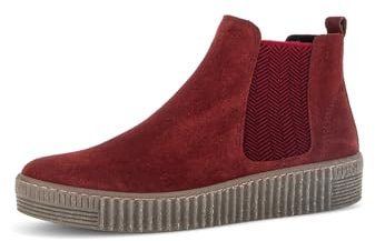 Gabor Damen Chelsea Boots, Frauen Stiefeletten,Best Fitting,Schlupfstiefel,Stiefel,Bootee,Booties,halbstiefel,Dark-Opera (fumo),38.5 EU / 5.5 UK