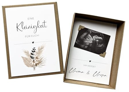 Schwangerschaft verkünden | Ihr werdet Oma & Opa, Du wirst Oma/Opa, Wir bekommen ein Baby | Geschenkbox Schwangerschaftsverkündung | Boho (Boho, Ihr werdet Uroma & Uropa)