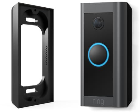 Hidden River Lab 0.5” Spacer for Ring Video Doorbell Wired (Model 5AT3T5) - Premium Ring doorbell Mount - Black