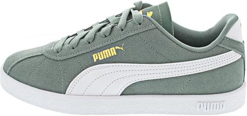 Puma Unisex Kinder Club II Jr Sneaker, Green Moon Puma White, 38 EU